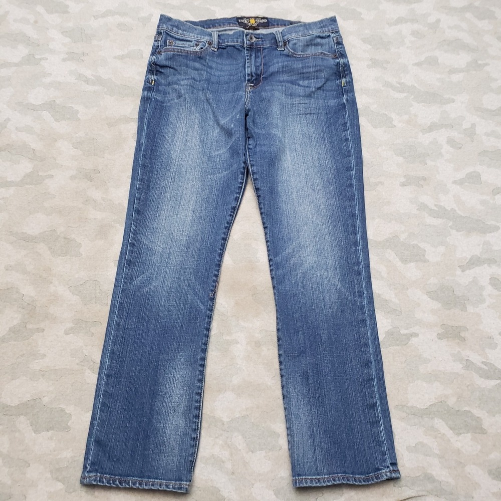 Lucky Brand Jeans Womens 12/31 Blue Sweet'n Straight Denim Medium Wash